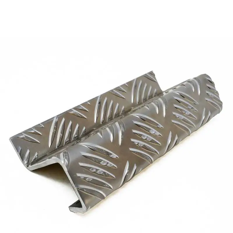 Z-Profil mit Rückkantung aus Riffelblech 5,0/6,5 mm in Quintettprägung