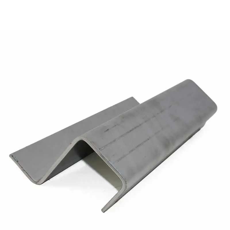 Z-Profil mit Rückkantung aus 3 mm Edelstahlblech, walzblank