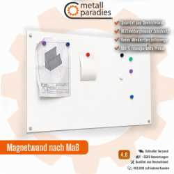 Weiße Magnettafel nach Maß