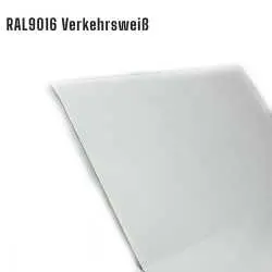 Aluminium Blech RAL9016 0,8mm (Verkehrsweiß) 1250x500mm RESTPOSTEN