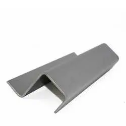 Z-Profil mit Rückkantung, 3 mm, K240-Schliff